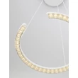 Pendul NovaLuce GREAMY metal, acril, alb, transparent, LED, 21W, 3000K, 1365 Lm - NL-9030951