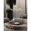 Pendul NovaLuce GREAMY metal, acril, auriu, transparent, LED, 21W, 3000K, 1365 Lm - NL-9030952