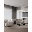Pendul NovaLuce GREAMY metal, acril, alb, transparent, LED, 30W, 3000K, 1950 Lm - NL-9030953