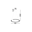 Pendul NovaLuce GREAMY metal, acril, alb, transparent, LED, 30W, 3000K, 1950 Lm - NL-9030953