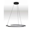 Pendul NovaLuce GREAMY metal, acril, negru, transparent, LED, 30W, 3000K, 1950 Lm - NL-9030954