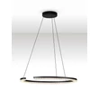 Pendul NovaLuce GREAMY metal, acril, negru, transparent, LED, 30W, 3000K, 1950 Lm - NL-9030954