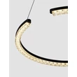 Pendul NovaLuce GREAMY metal, acril, negru, transparent, LED, 30W, 3000K, 1950 Lm - NL-9030954