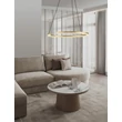 Pendul NovaLuce GREAMY metal, acril, auriu, transparent, LED, 30W, 3000K, 1950 Lm - NL-9030955