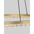 Pendul NovaLuce GREAMY metal, acril, auriu, transparent, LED, 30W, 3000K, 1950 Lm - NL-9030955