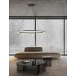Pendul NovaLuce GREAMY metal, acril, negru, transparent, LED, 43W, 3000K, 2795 Lm - NL-9030956