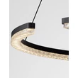 Pendul NovaLuce GREAMY metal, acril, negru, transparent, LED, 43W, 3000K, 2795 Lm - NL-9030956