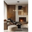 Pendul NovaLuce GREAMY metal, acril, auriu, transparent, LED, 43W, 3000K, 2795 Lm - NL-9030958