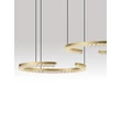 Pendul NovaLuce GREAMY metal, acril, auriu, transparent, LED, 49W, 3000K, 3668 Lm - NL-9030959