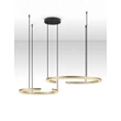 Pendul NovaLuce GREAMY metal, acril, auriu, transparent, LED, 49W, 3000K, 3668 Lm - NL-9030959