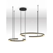 Pendul NovaLuce GREAMY metal, acril, negru, transparent, LED, 49W, 3000K, 3668 Lm - NL-9030960