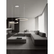 Pendul NovaLuce GREAMY metal, acril, alb, transparent, LED, 49W, 3000K, 3668 Lm - NL-9030961