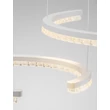 Pendul NovaLuce GREAMY metal, acril, alb, transparent, LED, 49W, 3000K, 3668 Lm - NL-9030961