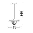 Pendul NovaLuce FOX metal, auriu, E27 - NL-9035951