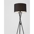 Lampadar NovaLuce RETRO metal, textil, negru, E27 - NL-9050160