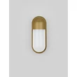 Aplica de perete exterioara NovaLuce ARROW metal, plastic, auriu, alb, LED, 9W, 562lm, 3000K, IP65 - NL-9050701