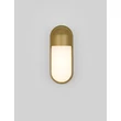 Aplica de perete exterioara NovaLuce ARROW metal, plastic, auriu, alb, LED, 9W, 562lm, 3000K, IP65 - NL-9050701