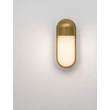 Aplica de perete exterioara NovaLuce ARROW metal, plastic, auriu, alb, LED, 9W, 562lm, 3000K, IP65 - NL-9050701
