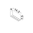 Plafoniera exterioara NovaLuce JAX metal, sticla, alb, LED, 7W, 560lm, 3000K, IP65 - NL-9050704