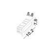 Lampa incastrata exterior NovaLuce OLIN metal, alb, LED, 3W, 186lm, 3000K, IP65 - NL-9050706