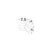 Lampa incastrata exterior NovaLuce CAEL metal, alb, LED, 3W, 130lm, 3000K, IP65 - NL-9050712