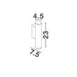 Aplica de perete exterioara NovaLuce TORRIN metal, sticla, antracit, LED, 3W, 240lm, 3000K, IP65 - NL-9050718
