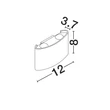 Aplica de perete exterioara NovaLuce DUOMO metal, alb, LED, 5W, 400lm, 3000K, IP54 - NL-9050730