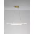 Pendul NovaLuce AGOS metal, acril, auriu, LED, 3000K, 32W, 2156lm - NL-9054450