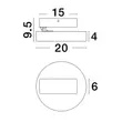 Plafoniera NovaLuce PERFECT metal, plastic, alb, LED, 2700K-6000K, 20W, 1655lm - 9058101