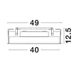 Spot incastrabil NovaLuce PERFECT metal, plastic, negru, alb, LED, 2700K-6000K, 24W, 2340lm - 9058112