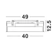 Spot incastrabil NovaLuce PERFECT metal, plastic, alb, LED-TRIAC, 3000K, 24W, 2340lm - 9058920