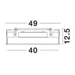 Spot incastrabil NovaLuce PERFECT metal, plastic, negru, alb, LED-TRIAC, 3000K, 24W, 2340lm - 9058930