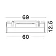 Spot incastrabil NovaLuce PERFECT metal, plastic, negru, alb, LED-TRIAC, 3000K, 40W, 4490lm - 9058950