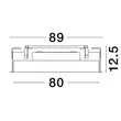 Spot incastrabil NovaLuce PERFECT metal, plastic, negru, alb, LED-TRIAC, 3000K, 80W, 9050lm - 9058970