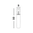 Lampadar exterior NovaLuce Zosia metal, plastic, gri, transparent, E27, IP65 - NL-9060182