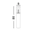 Lampadar exterior NovaLuce Zosia metal, plastic, gri, transparent, E27, IP65 - NL-9060183