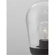 Lampadar exterior NovaLuce Omika metal, sticla, gri, transparent, E27, IP54 - NL-9060195