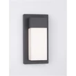 Aplica de perete exterioara NovaLuce Leto metal, plastic, negru, LED, 3000K, 18W, 2132lm, IP65 - NL-9060202