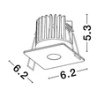 Spot incastrabil NovaLuce ONO metal, negru, LED, 3000K, 8W, 340lm - 9060209