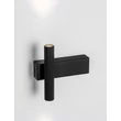Aplica de perete NovaLuce PARON metal, negru, LED, 6W, 326lm, 3000K - NL-9060240