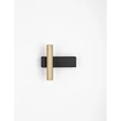 Aplica de perete NovaLuce PARON metal, negru, auriu, LED, 6W, 326lm, 3000K - NL-9060242