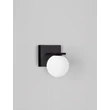 Aplica de perete exterioara NovaLuce ORACLE metal, sticla, negru, opal, LED, 9W, 425lm, 3000K, IP65 - NL-9060243