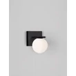 Aplica de perete exterioara NovaLuce ORACLE metal, sticla, negru, opal, LED, 9W, 425lm, 3000K, IP65 - NL-9060243
