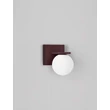 Aplica de perete exterioara NovaLuce ORACLE metal, sticla, maro, opal, LED, 9W, 425lm, 3000K, IP65 - NL-9060244