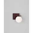 Aplica de perete exterioara NovaLuce ORACLE metal, sticla, maro, opal, LED, 9W, 425lm, 3000K, IP65 - NL-9060244