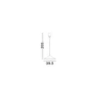 Pendul NovaLuce LUI metal, negru, LED, 12W, 767lm, 3000K - NL-9060253