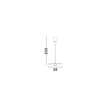 Pendul NovaLuce LOPO metal, negru, LED, 8W, 792lm, 3000K - NL-9060254