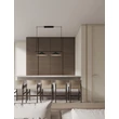 Pendul NovaLuce LUI metal, negru, LED, 24W, 1841lm, 3000K - NL-9060256