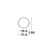 Plafoniera NovaLuce CERIUM plastic, alb, negru, LED, 18W, 2700-6500K, 1440 Lm - NL-9060992