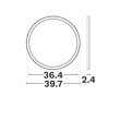 Plafoniera NovaLuce CERIUM plastic, alb, negru, LED, 30W, 2700-6500K, 2700 Lm - NL-9061000